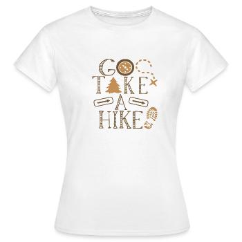 Go Take A Hike - Frauen T-Shirt - Weiß - Vorne - AI Model Female 172 dark (172cm)
