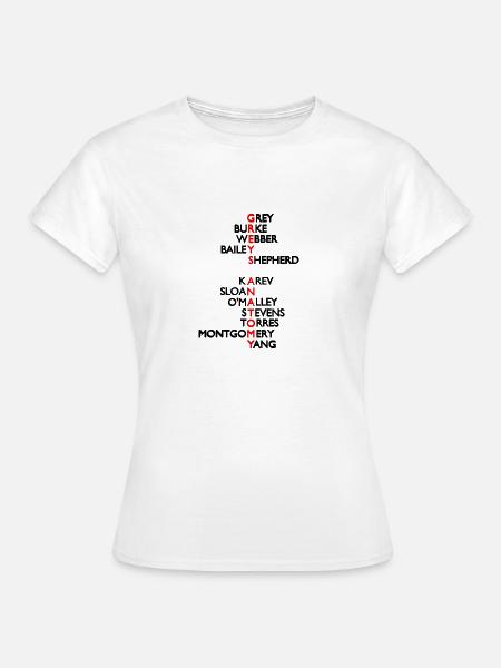 Greys Anatomy Cast - Frauen T-Shirt - Weiß