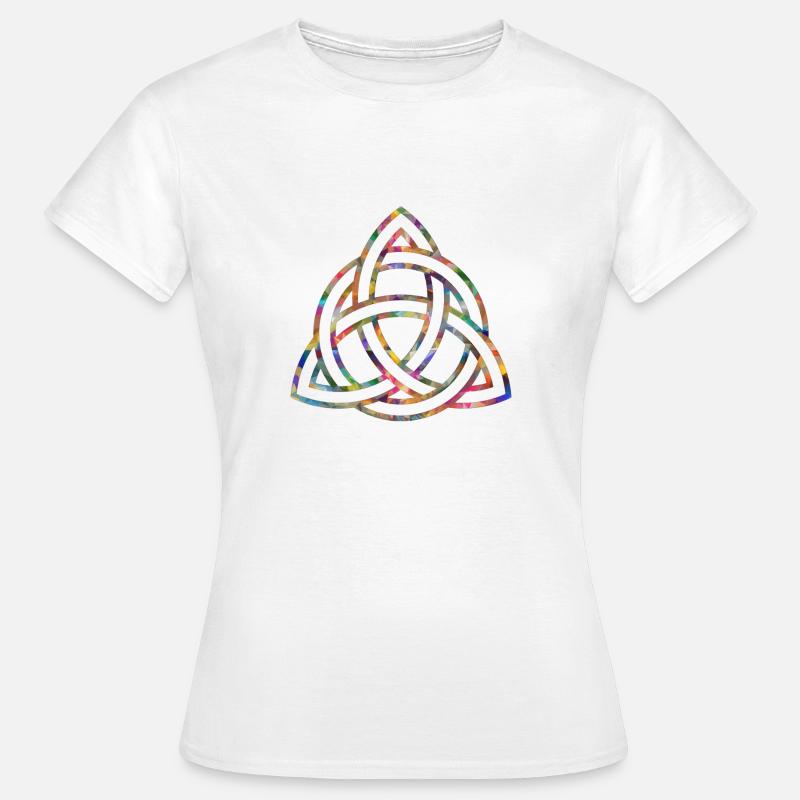 Celtic knot, colorful pattern - Women's T-Shirt - white