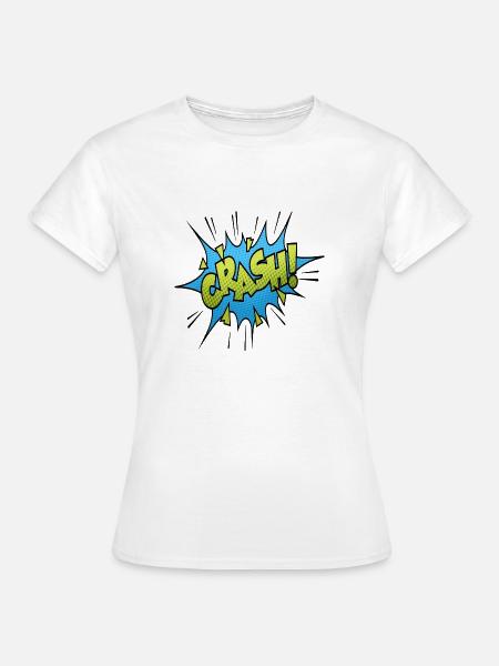 Pop-Art - CRASH! - Frauen T-Shirt - Weiß