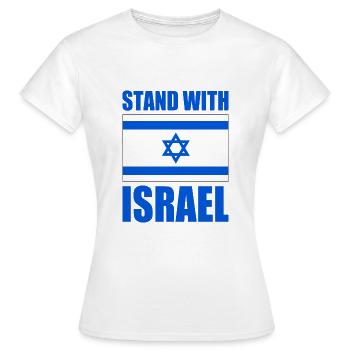 Stand with israel - Women's T-Shirt - white - Front - AI Model Female 172 dark (172cm)