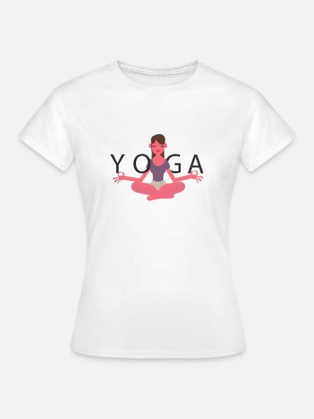 Yoga - Frauen T-Shirt - Weiß