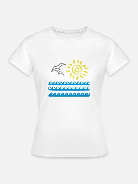 Sommerurlaub Strand - Frauen T-Shirt - Weiß