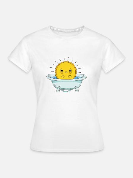 Sonnenbaden - Frauen T-Shirt - Weiß