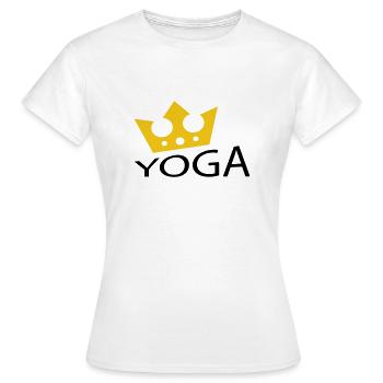 Yoga / Namaste / Fleur de lotus - T-shirt Femme - blanc - Devant - AI Model Female 172 dark (172cm)
