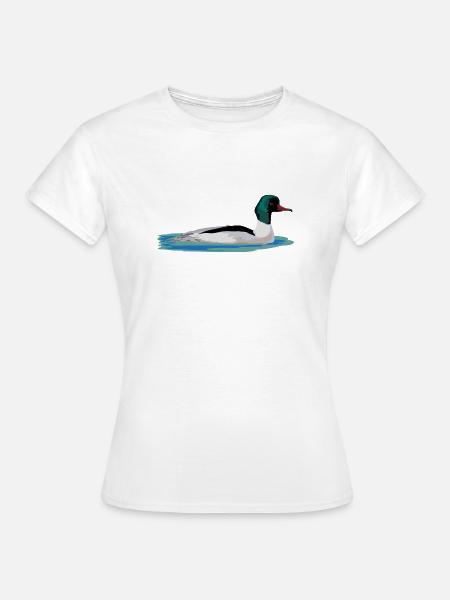 Gänsesäger - Frauen T-Shirt - Weiß