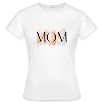 MOM - Frauen T-Shirt - Weiß - Vorne - AI Model Female 172 dark (172cm)