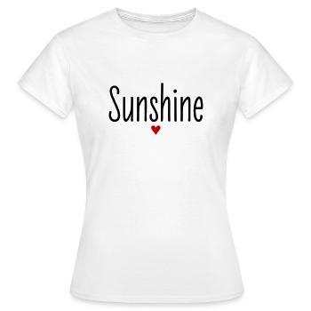 Valentine's Day Anniversary Relationship Pet Name Sunshine - Women's T-Shirt - white - Front - AI Model Female 172 dark (172cm)