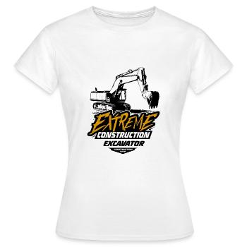 Pelles sur chenilles - pelles hydrauliques - pelles sur chenilles - T-shirt Femme - blanc - Devant - AI Model Female 172 dark (172cm)