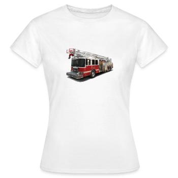 fire engine fire department - Women's T-Shirt - white - Front - AI Model Female 172 dark (172cm)