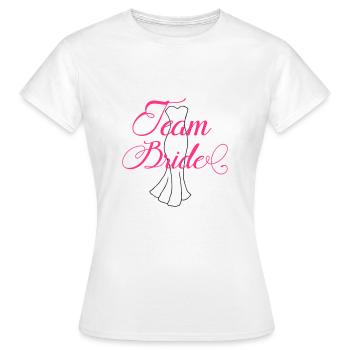 Team Bride Dress 2 - Frauen T-Shirt - Weiß - Vorne - AI Model Female 172 dark (172cm)