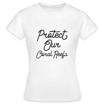 Protéger nos récifs coralliens - T-shirt Femme - blanc - Devant - AI Model Female 172 dark (172cm)