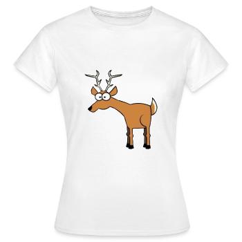 T-shirt Saint Nicolas drôle - T-shirt Femme - blanc - Devant - AI Model Female 172 dark (172cm)