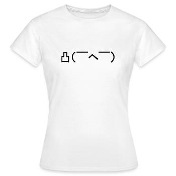 Émoticône en colère Kaomoji japonais - T-shirt Femme - blanc - Devant - AI Model Female 172 dark (172cm)