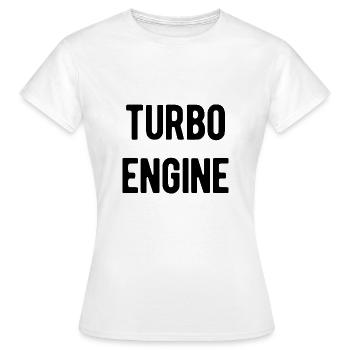Moteur Turbo - T-shirt Femme - blanc - Devant - AI Model Female 172 dark (172cm)