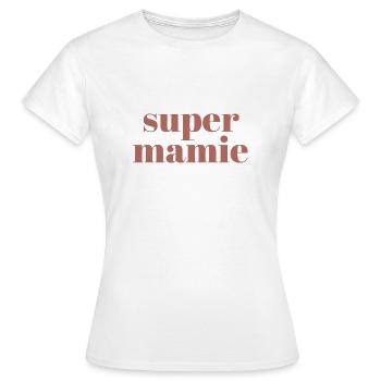 Super Mamie - T-shirt Femme - blanc - Devant - AI Model Female 172 dark (172cm)