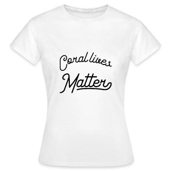 Les vies de corail comptent - T-shirt Femme - blanc - Devant - AI Model Female 172 dark (172cm)