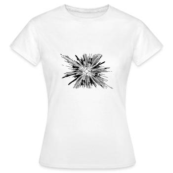 Vector Splash Explosion - T-shirt Femme - blanc - Devant - AI Model Female 172 dark (172cm)