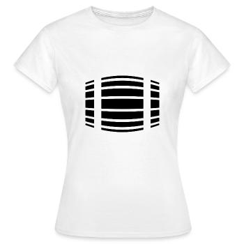 Fass - Frauen T-Shirt - Weiß - Vorne - AI Model Female 172 dark (172cm)