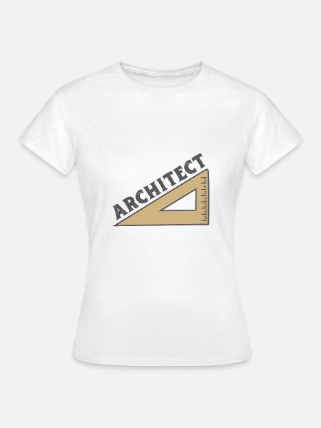 Geodreieck Architect - Frauen T-Shirt - Weiß