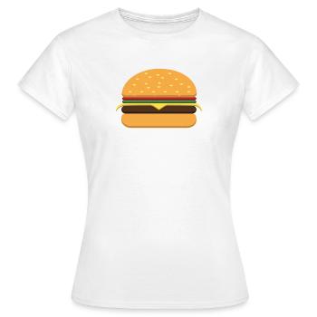Cheeseburger - T-shirt Femme - blanc - Devant - AI Model Female 172 dark (172cm)