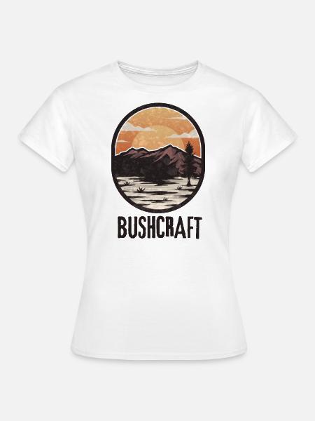 Bushcraft survival - Frauen T-Shirt - Weiß