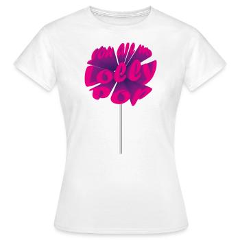 Lolly Pop Lutscher schönes Design Essen - Frauen T-Shirt - Weiß - Vorne - AI Model Female 172 dark (172cm)