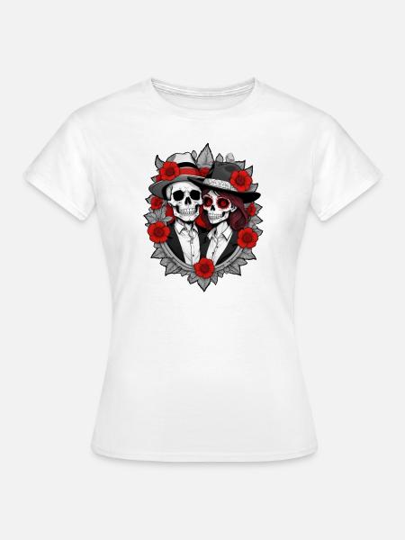 Bone Deep Love - Frauen T-Shirt - Weiß