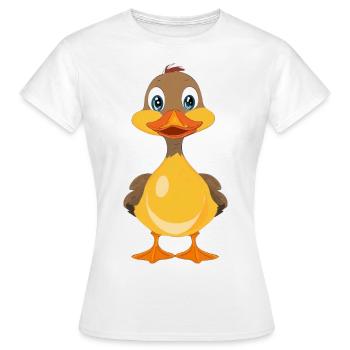 Caneton - T-shirt Femme - blanc - Devant - AI Model Female 172 dark (172cm)