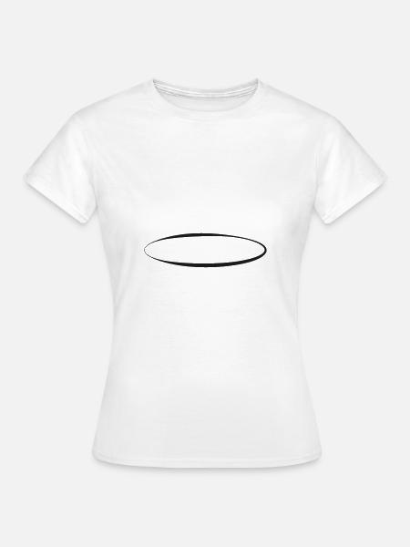Ovaler Kreis - Frauen T-Shirt - Weiß