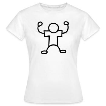 Muscles - T-shirt Femme - blanc - Devant - AI Model Female 172 dark (172cm)