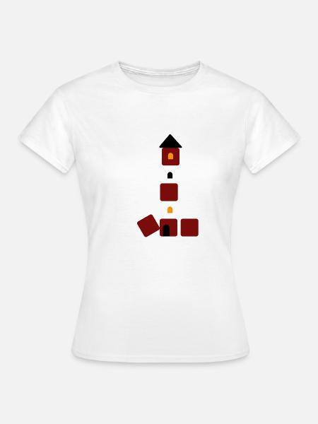 Amrumer Leuchtturm - Frauen T-Shirt - Weiß