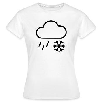 Rain & Snow - Women's T-Shirt - white - Front - AI Model Female 172 dark (172cm)