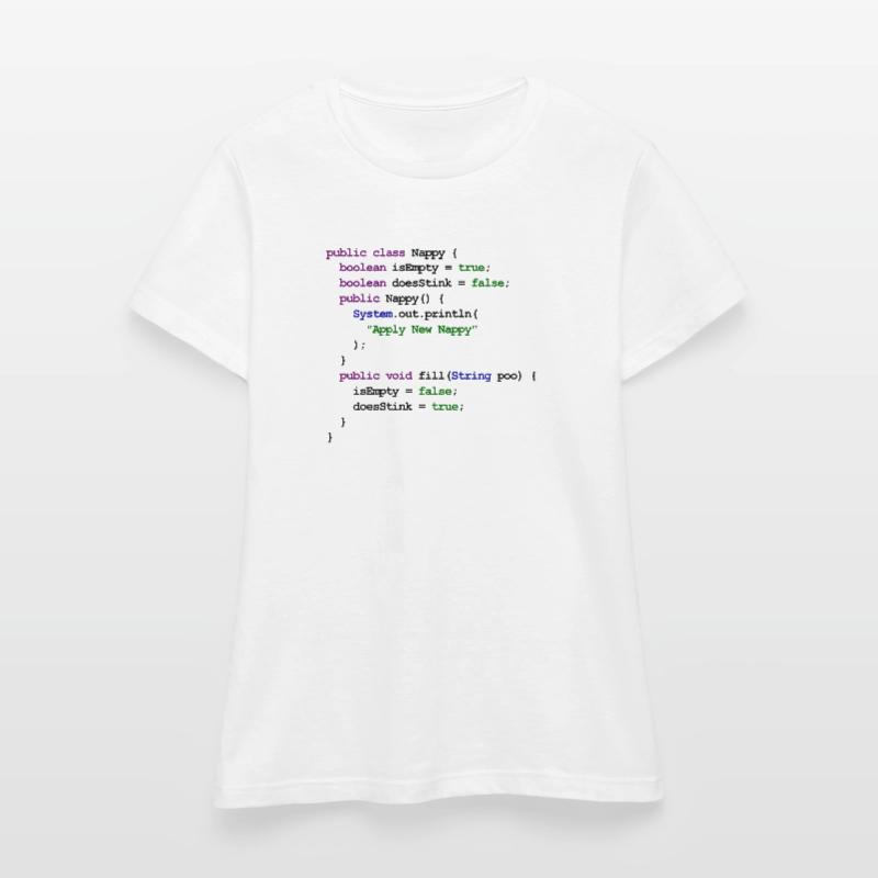 Java Code New Baby - Nappy Women's T-Shirt