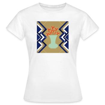 Art Deco - Frauen T-Shirt - Weiß - Vorne - AI Model Female 172 dark (172cm)