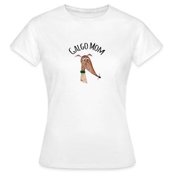 Galgo Mom 6 bringé rouge Galgo - T-shirt Femme - blanc - Devant - AI Model Female 172 dark (172cm)