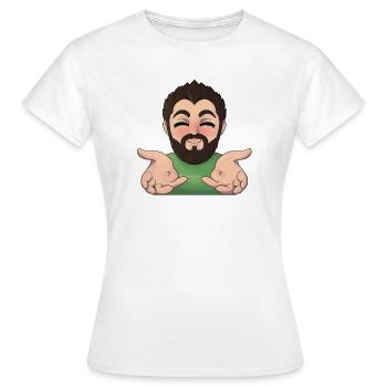 CÂLINS - T-shirt Femme - blanc - Devant - AI Model Female 172 dark (172cm)