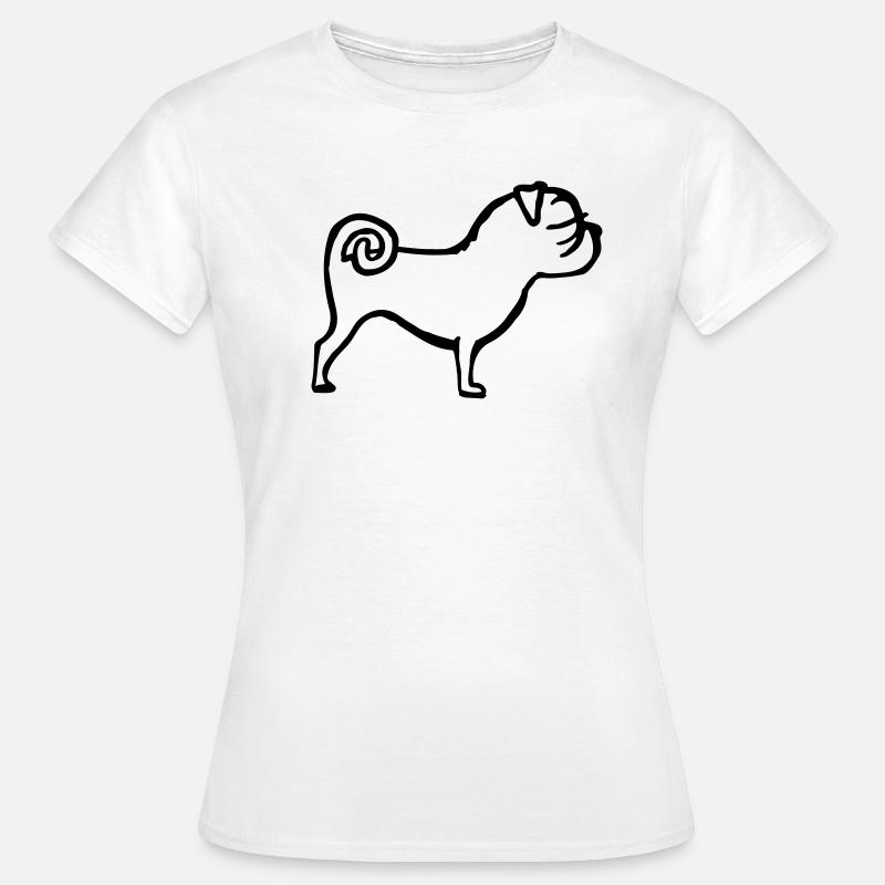 pug - Women's T-Shirt - white