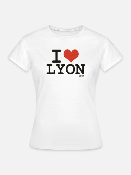ich liebe lyon - Ich liebe lyon - Frauen T-Shirt - Weiß