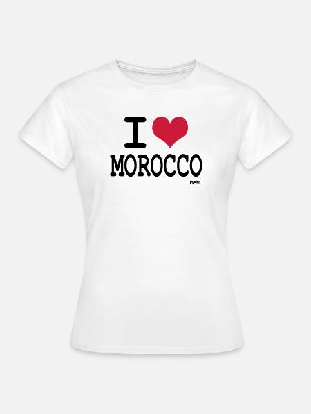 I Love Morocco - i love morocco by wam - Women's T-Shirt - white