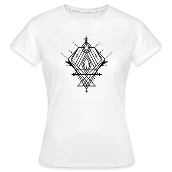 A mystical symbol - Women's T-Shirt - white - Front - AI Model Female 172 dark (172cm)