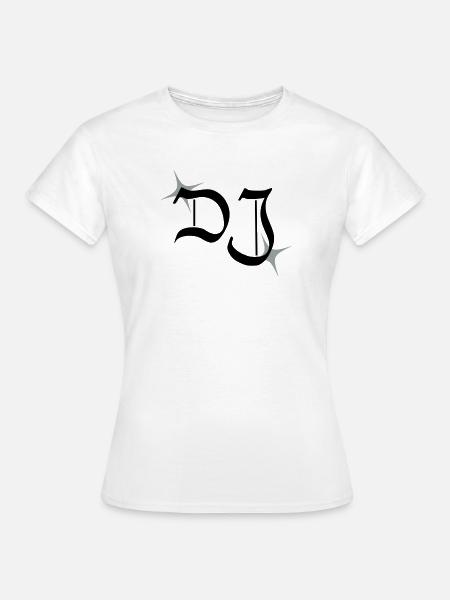 monogramme DJ - T-shirt Femme - blanc