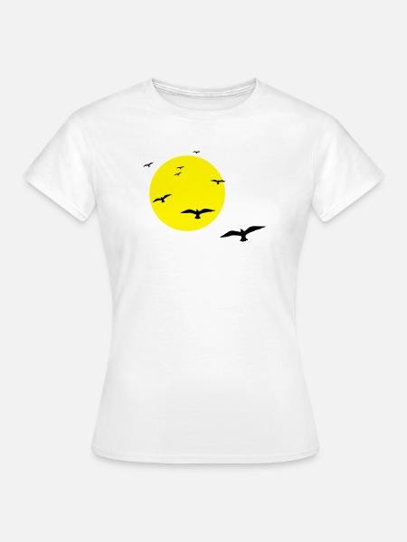 Abendflug - Frauen T-Shirt - Weiß