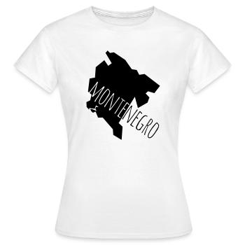 montenegro - Women's T-Shirt - white - Front - AI Model Female 172 dark (172cm)