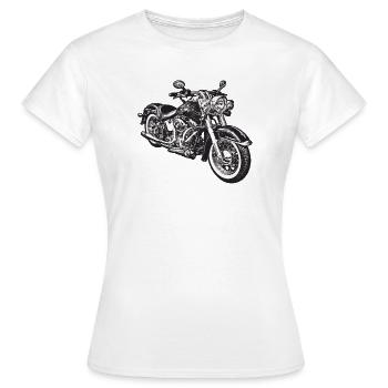 chopper hog bike motorrad - Women's T-Shirt - white - Front - AI Model Female 172 dark (172cm)