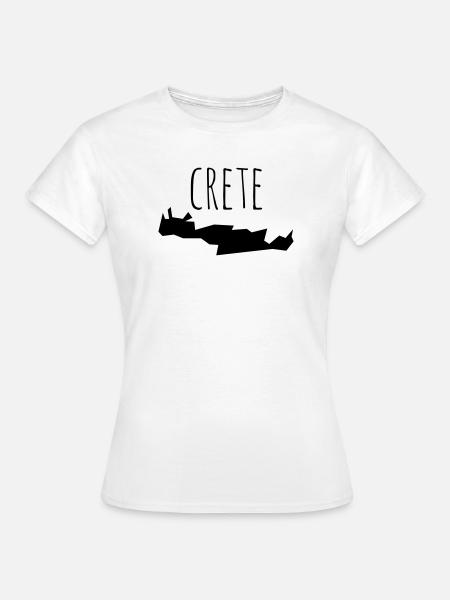 crete - T-shirt Femme - blanc