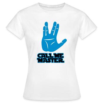 Call me Master - Frauen T-Shirt - Weiß - Vorne - AI Model Female 172 dark (172cm)