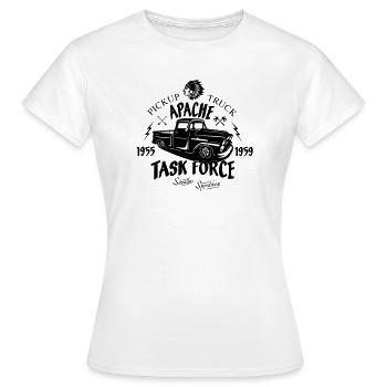 Camion Apache - T-shirt Femme - blanc - Devant - AI Model Female 172 dark (172cm)