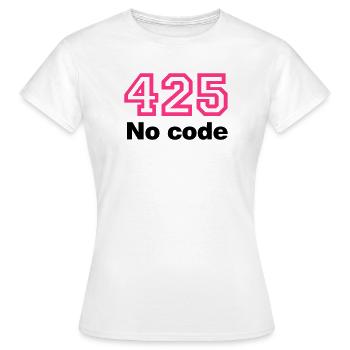 Error 425 No Code - Frauen T-Shirt - Weiß - Vorne - AI Model Female 172 dark (172cm)