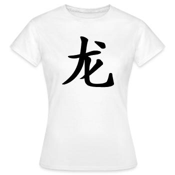 Drachen - Chinesisches Horoskop - Frauen T-Shirt - Weiß - Vorne - AI Model Female 172 dark (172cm)